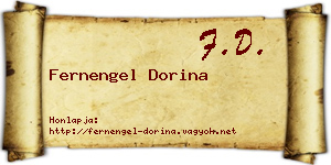 Fernengel Dorina névjegykártya